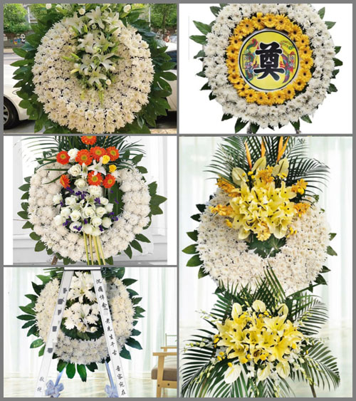 湖南永州道县东门街道东洲山村花圈速递
